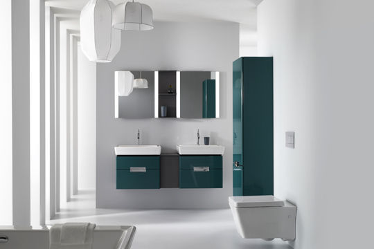 Couleur et élégance dans la salle de bains @Jacob Delafon