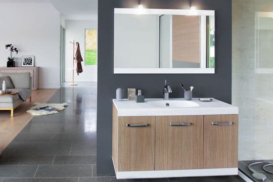 Une salle de bains zen et design @Decotec Une salle de bains zen et design @Decotec