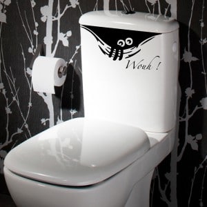 sticker drole wc